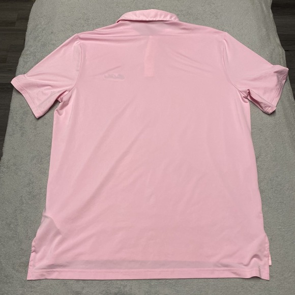 RLX Ralph Lauren Golf Polo Mens Large Pink Sea Island Performance Stretch - Picture 9 of 9